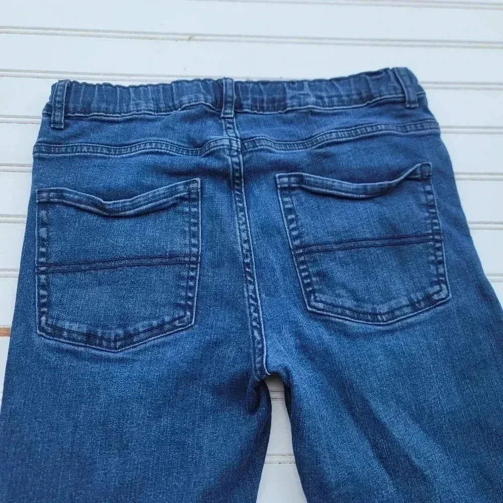 Place Boys Adjustable Waist Stretch Skinny Denim Blue Jeans 29x28 Sz 16